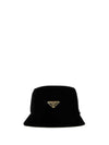 Velvet Bucket Hat Black - PRADA - BALAAN 2