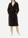 belt fur coat brown - HERNO - BALAAN 2