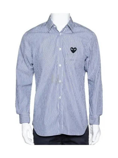 Wappen Stripe Shirt Blue - COMME DES GARCONS - BALAAN 2