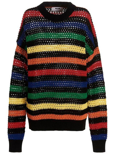 SS sweater righe multicolor 3440MM12823708399 - MSGM - BALAAN 2