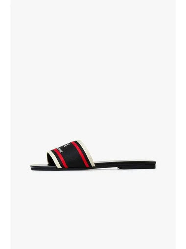 Women s Grosgrain Band Slide Sandals Black - ARMANI EXCHANGE - BALAAN 1