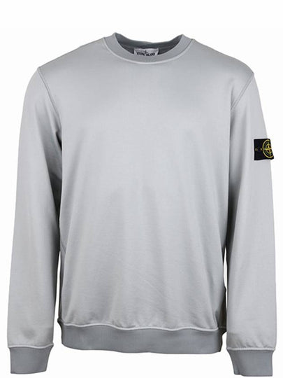 Men's Wappen Patch Round Cotton Nylon Fleece Sweatshirt Melange Grey - STONE ISLAND - BALAAN 2