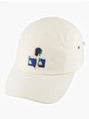 Tyron Embroidered Logo Ball Cap White - ISABEL MARANT - BALAAN 3