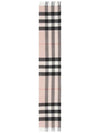 Check Cashmere Scarf Ash Rose - BURBERRY - BALAAN 3