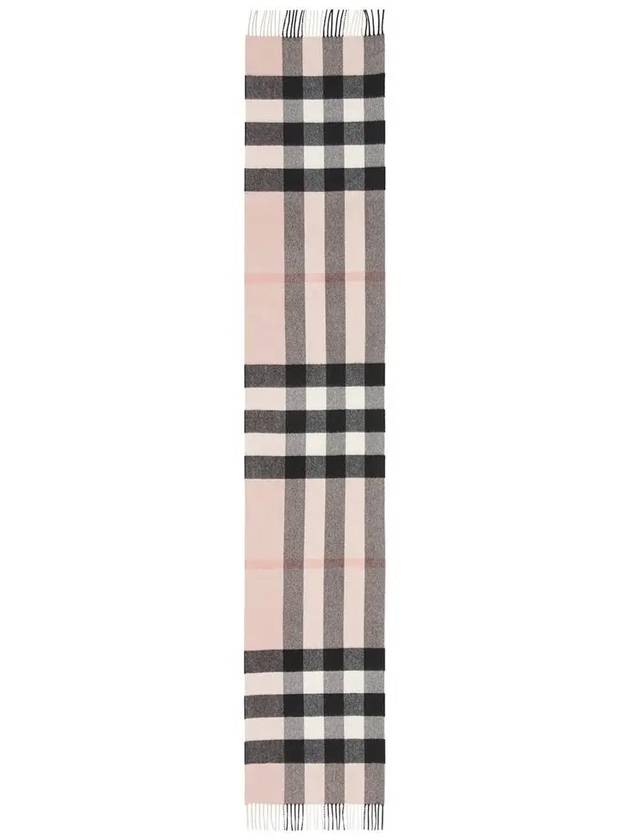 Check Cashmere Scarf Ash Rose - BURBERRY - BALAAN 3