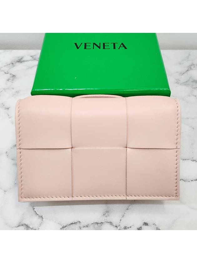 Intrecciato Flap Card Wallet Lotus - BOTTEGA VENETA - BALAAN 5