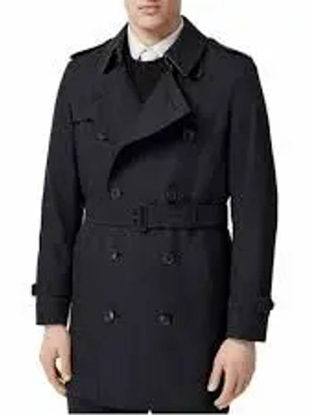 Men's Short Wimbledon Trench Coat Midnight Navy - BURBERRY - BALAAN 2