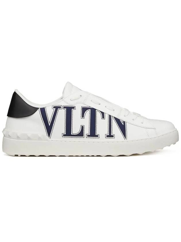 VLTN logo calfskin low-top sneakers white - VALENTINO - BALAAN 2