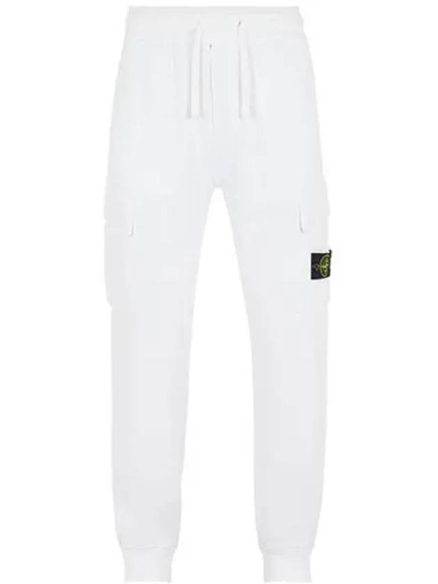 Wappen Patch Jogger Baggy Pants White - STONE ISLAND - BALAAN 2