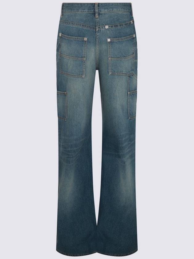 Denim Straight Pants BW512F5Y9K 402 DEEP BLUE - GIVENCHY - BALAAN 3