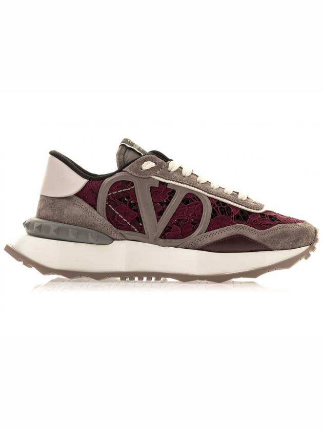 Race Runner Low Top Sneakers Burgundy - VALENTINO - BALAAN 4