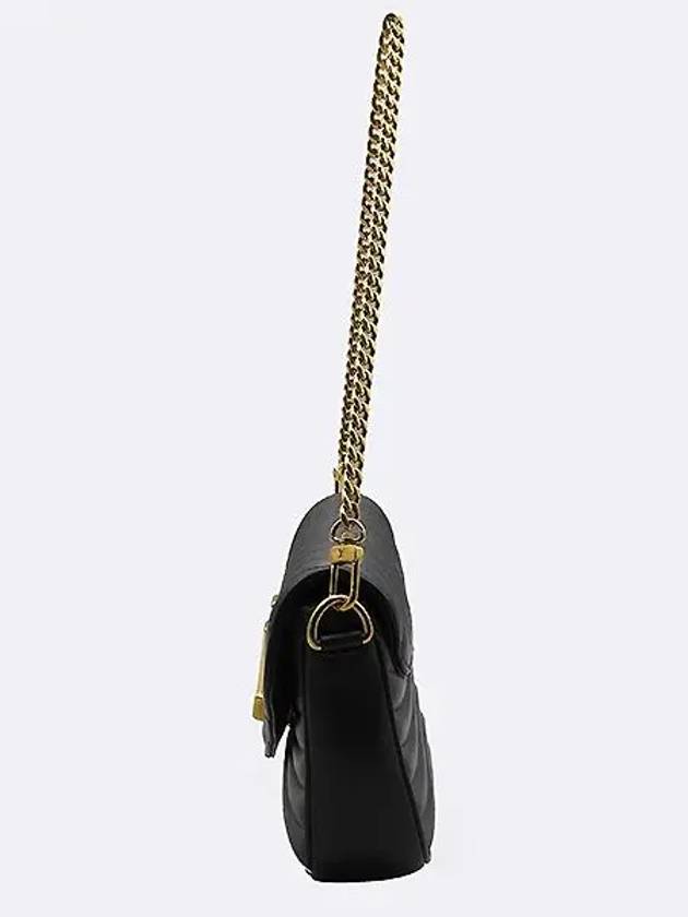 M56461 Black NOIR Calfskin New Wave Multi Pochette Gold Chain Cross Strap 2WAY - LOUIS VUITTON - BALAAN 3