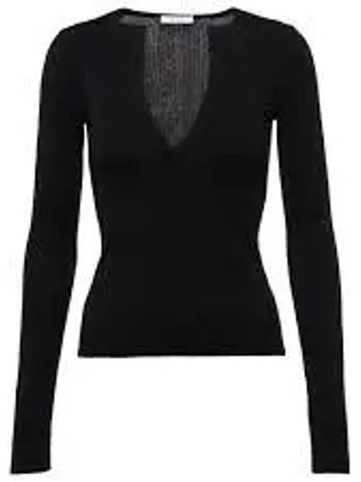 Urlo V-Neck Knit Top Black - MAX MARA - BALAAN 2