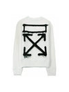 spray painting slim crewneck sweatshirt - OFF WHITE - BALAAN 1