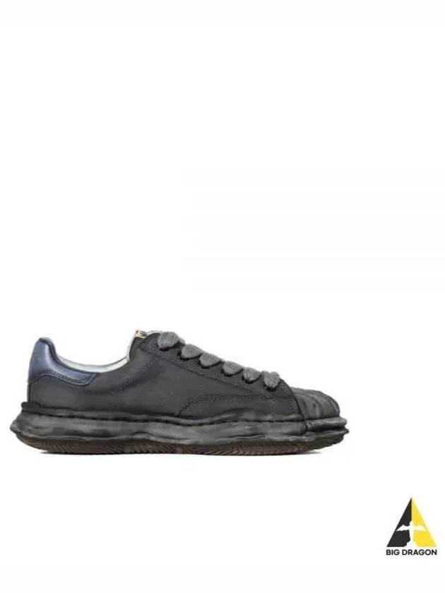 Blakey Original Sole Canvas Low Top Sneakers Black - MIHARA YASUHIRO - BALAAN 2