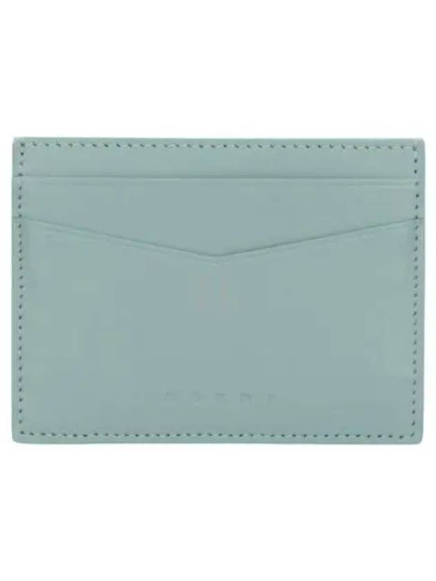 Flat Leather Card Wallet Mint - MARNI - BALAAN 2