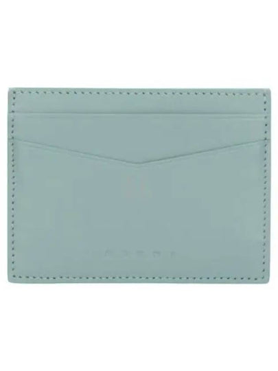 Flat Leather Card Wallet Mint - MARNI - BALAAN 2