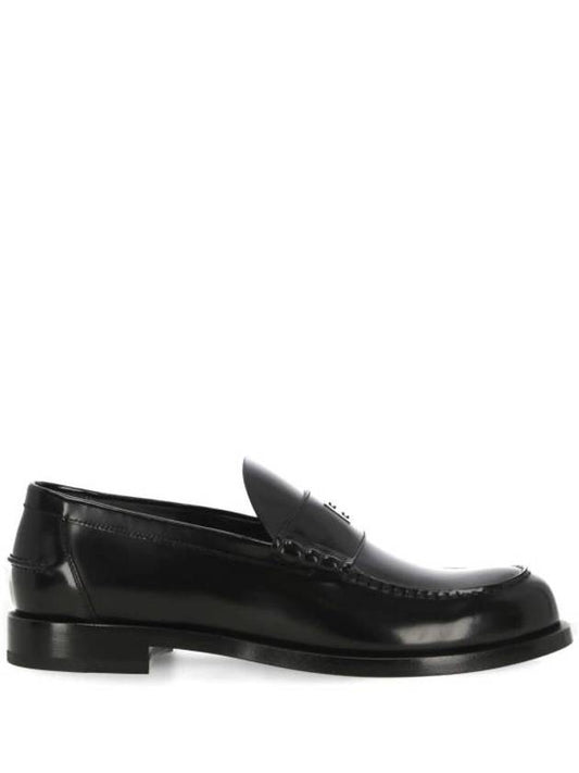 Mr G Mocassin Leather Loafers Black - GIVENCHY - BALAAN 1