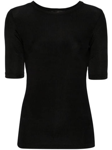 cut-out detail fine rib t-shirt JED264F132D6410000 - FABIANA FILIPPI - BALAAN 1