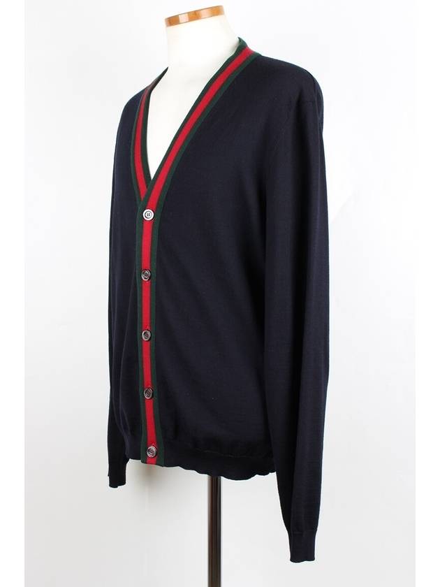 Three Stripes Web Cardigan XL - GUCCI - BALAAN 2