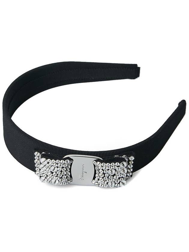 Women's Vara Bow Headband Black - SALVATORE FERRAGAMO - BALAAN 5