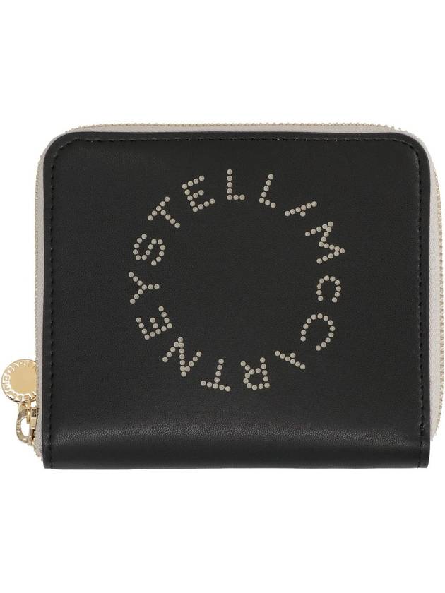 Stella Logo Zip Around Half Wallet Black - STELLA MCCARTNEY - BALAAN 3