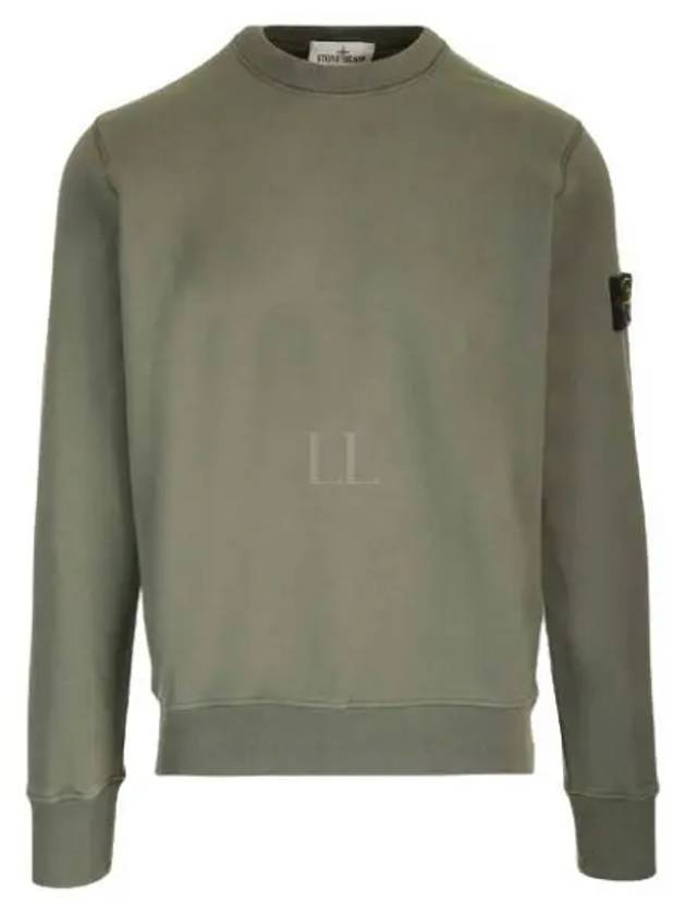 Wappen Patch Garment Dyed Sweatshirt Musk Green - STONE ISLAND - BALAAN 2