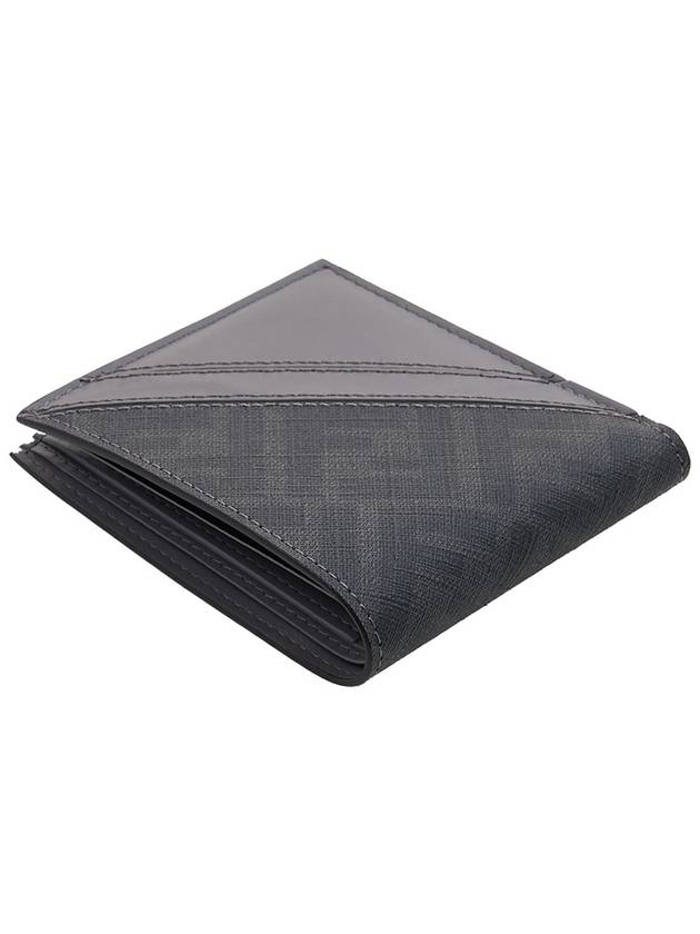 Diagonal FF Canvas Half Wallet Grey - FENDI - BALAAN 5