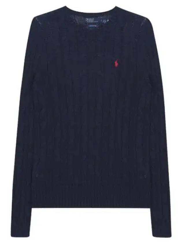 Pony Logo Embroidered Cable Knit Women - POLO RALPH LAUREN - BALAAN 1