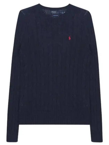 Pony Logo Embroidered Cable Knit Women - POLO RALPH LAUREN - BALAAN 1