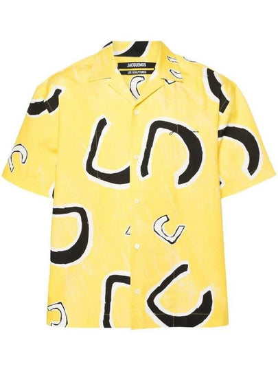 Long Sleeve Shirt 245SH20115852BA MONOGRAMME BLACK YELLOW - JACQUEMUS - BALAAN 2