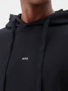 Larry Small Logo Hoodie Black - A.P.C. - BALAAN 6