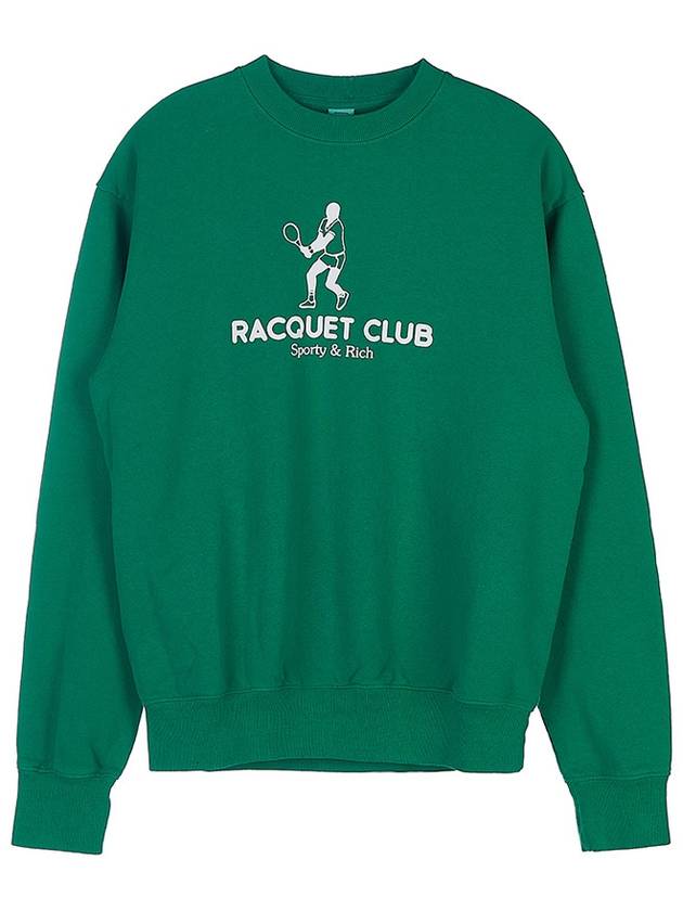 Racquet Club Crew Neck Sweatshirt RACQUET CLUB CREWNECK GRASS WHITE - SPORTY & RICH - BALAAN 10