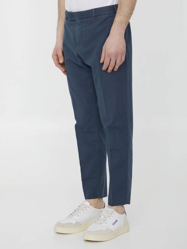 Blue Cotton Trousers - PT TORINO - BALAAN 2