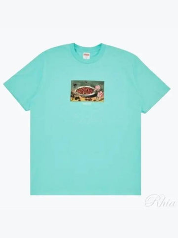 Strawberry Print Short Sleeve Men s T Shirt Top SS23T26 TEAL - SUPREME - BALAAN 1