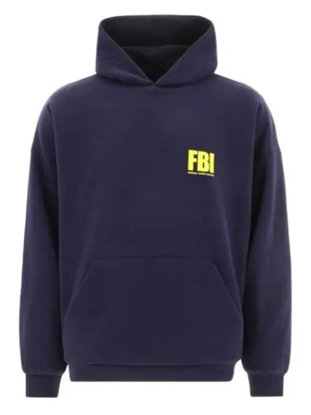 FBI Logo Reversible Hoodie Navy - BALENCIAGA - BALAAN 2