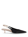 Women's Cherish Sling Back Pumps Heels Black - SAINT LAURENT - BALAAN 2