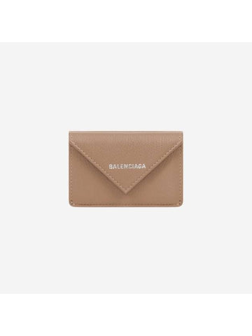 Papier Mini Half Wallet Brown - BALENCIAGA - BALAAN 1