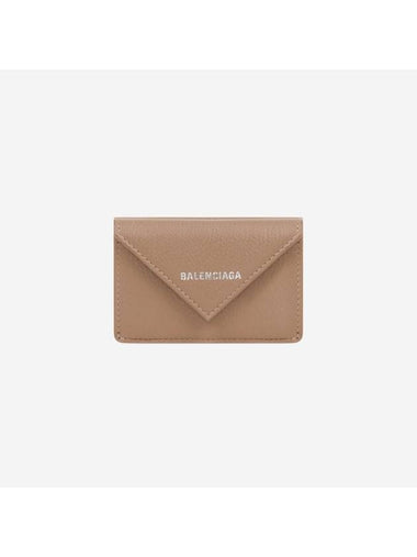 Papier Mini Half Wallet Brown - BALENCIAGA - BALAAN 1