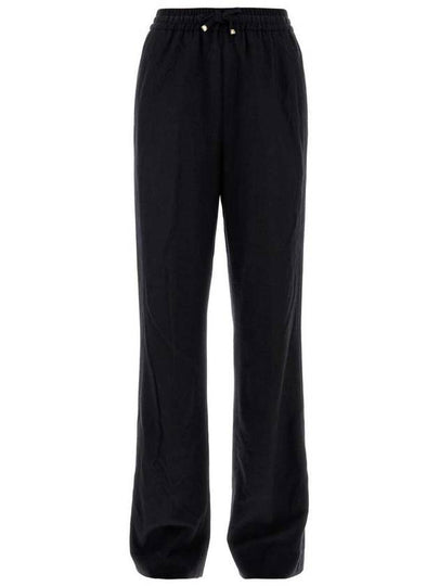 String Banding Wool Track Pants Black - MONCLER - BALAAN 2