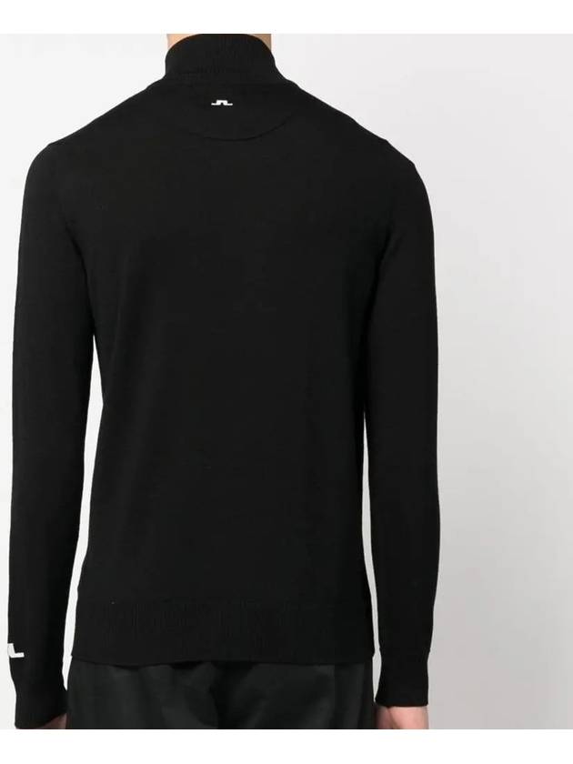 Kian Half Zip-Up Knit Top Black - J.LINDEBERG - BALAAN 5