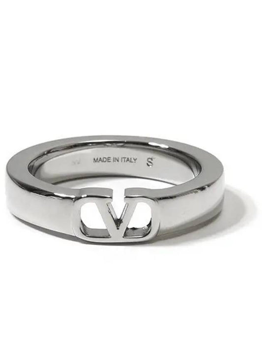 Mini V logo signature 3Y2J0Q81 MET 172 metal ring ring 988321 - VALENTINO - BALAAN 1