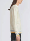 Logo Intarsia Wool Cashmere Sweatshirt White - DIOR - BALAAN 3