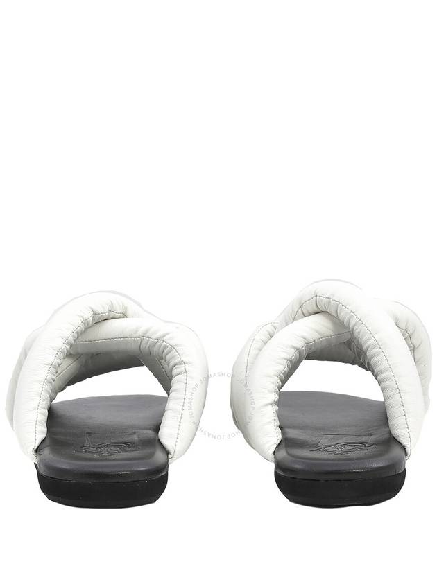 Moncler Ladies White Jbraided Slides Sandals, Brand Size 40 ( US Size 10 ) - MONCLER - BALAAN 3