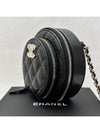 24 Years Women s Vanity Round Mini Bag Cross Black Silver LUX2407021 - CHANEL - BALAAN 3