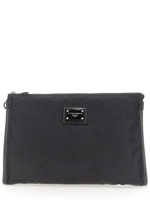 Metal Logo Strap Pouch Black - DOLCE&GABBANA - BALAAN 2