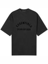 Front Logo Cotton Short-Sleeve T-Shirt Black - FEAR OF GOD ESSENTIALS - BALAAN 2