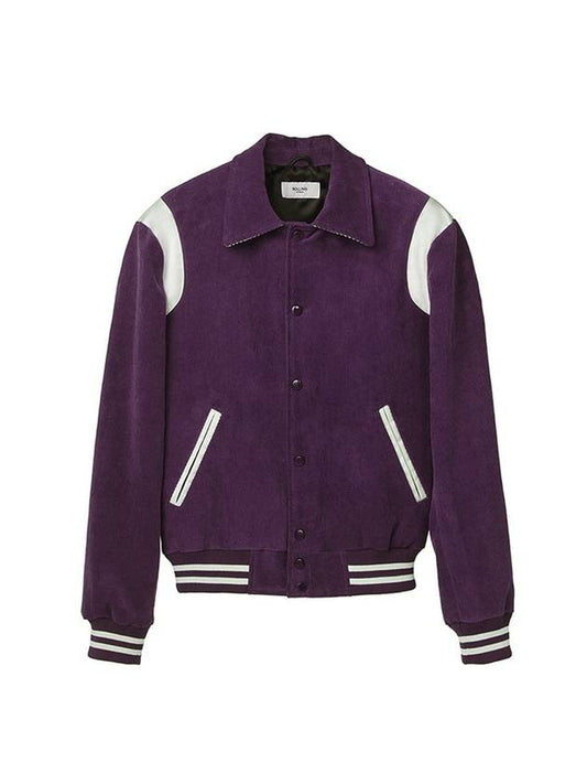 CORDUROY VARSITY JACKET PURPLE - ROLLING STUDIOS - BALAAN 2