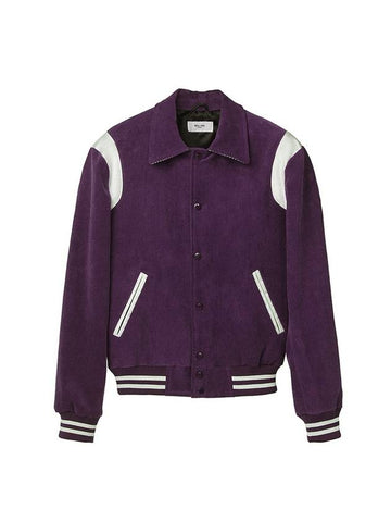 CORDUROY VARSITY JACKET PURPLE - ROLLING STUDIOS - BALAAN 1