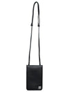 Fox Head Leather Messenger Cross Bag Black - MAISON KITSUNE - BALAAN 4